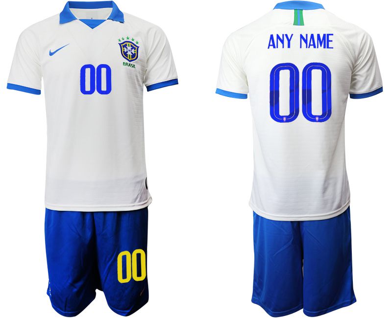 Men 2019-2020 Season National Team Brazil white special edition customized Soccer Jerseys